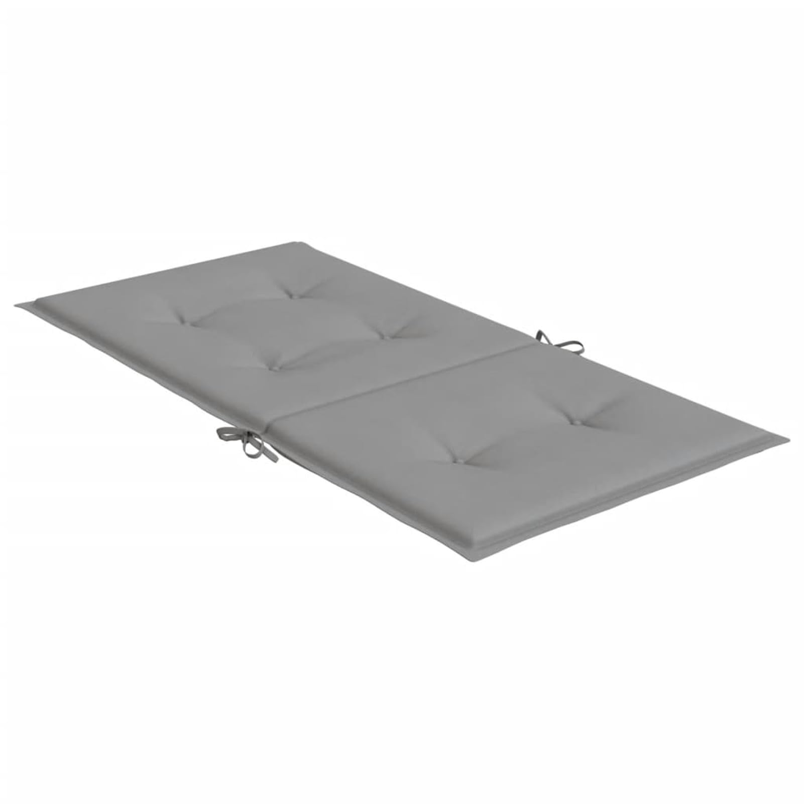 LAPOOH Cojín Silla jardín Respaldo bajo 6 uds Tela Oxford Gris, Cojines para Butacas De Jardin, Cojines Sillas Cocina, Cojines para Sillas De Terraza, Cojin Silla Exterior
