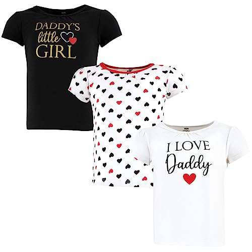 T-shirt bébé short sleeve Hudson Baby rouge et noir en taille 4 ans pour les tout-petits