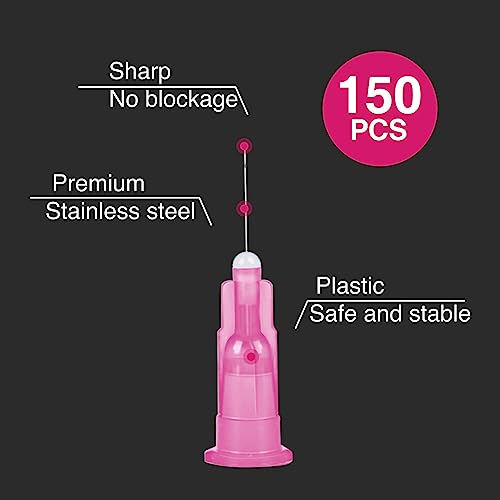 150 Pack 29 Ga 0.5 Inch Luer Lock,Lab Accessories, Industrial Dispensing Accessories, Individually Packaged #TOP2