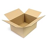Fefco Bauart: 0201 50 Faltkartons 250 x 200 x 140 mm Versandkartons aus Wellpappe 1 wellige Kartonverpackungen KK 26