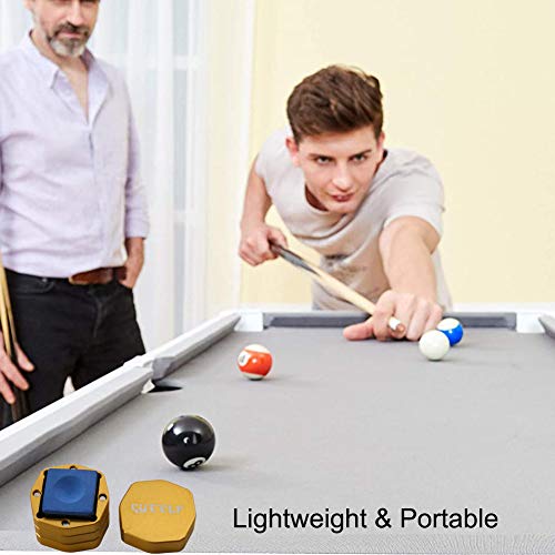 Cueelf Magnetic Pool Cue Chalk Holder Billiard Cue Chalk Carrier Case For Billiard Cue Snooker Accessory-1Pc-Gloden #TOP5
