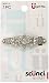 Scunci Effortless Beauty Metal Rhinestone Auto Clasp Barrette, Colors May Vary