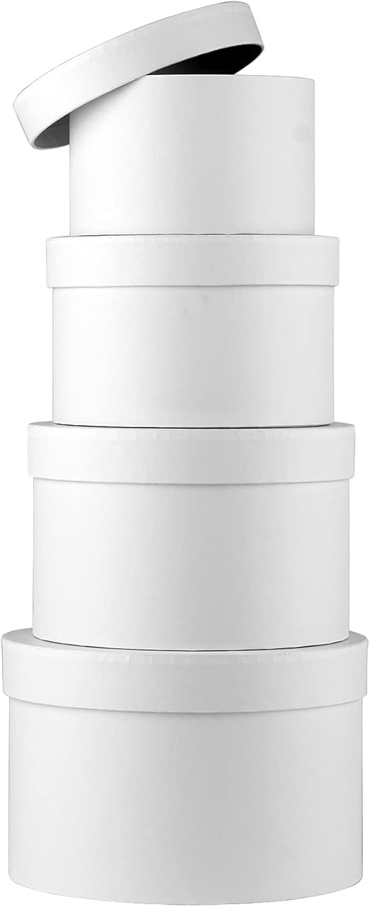 Oairse Gift Box with Lid Paper Gifts Jewelry Boxes Florist Hat Boxes