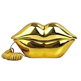 TelPal Corded Landline Phones for Home, Funny Novelty Lip Phone Gift, Wired Mouth Telephone Real Landline Home Office Telephones Furniture Decor