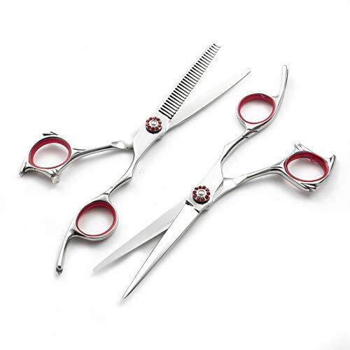 Ciseaux de coiffure professionnels 6 pouces argent pour coupe précise