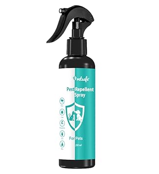 VetSafe Pet Pest Repellent Spray 200 ml | Flea & Tick Protection | Mosquito Repellent for Dogs & Cats