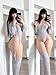 KORURACLUB Cosplay Sexy Bunny Outfit Cosplay lingerie for women Animal Costumes Bunny Bodysuit (Grey,XS-M)