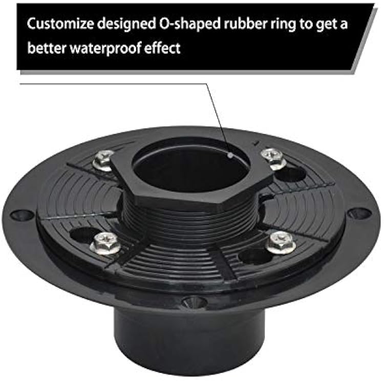 SaniteModar Linear Shower Drain with Flange, Tile Insert 2 in 1 Panel Showe Drain 36 inch, Shower Floor Drain for Bathroom
