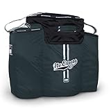 No Errors- Coaches Ball Buddy, Baseball Coach’s Bag - Heavy Duty Baseball Equipment Bag for Coaches with Built-in Cooler - Bag for 6 Gallon Bucket of Balls, Coaching Equipment, doubles as a Seat.(Graphite)