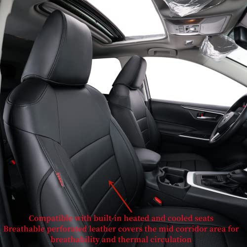 Image of coverdream RAV 4 Seat Covers Custom Fit for Toyota 2013-2018 RAV4,Full Set