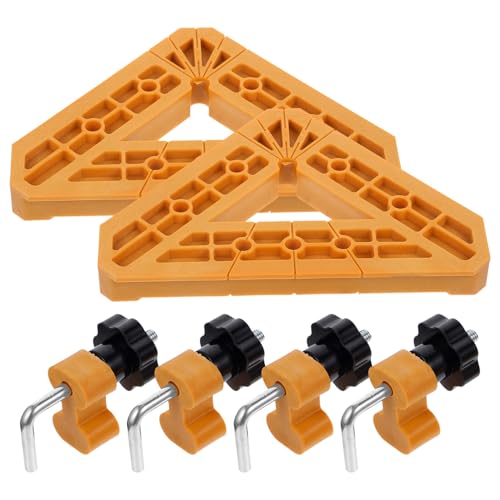 HAWILLOSCH 1Set Angle Clamp Square Clamp for Woodworking High Strength for Cabinet Assembly and Frame Squaring Multipurpose Tool