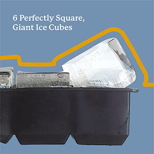 Samuelworld Large Silicone Premium Ice Trays, 2-Pack Combo, 2 Inches Big Cubes & 2.5 Inches Sphere Ice Molds thumb #4