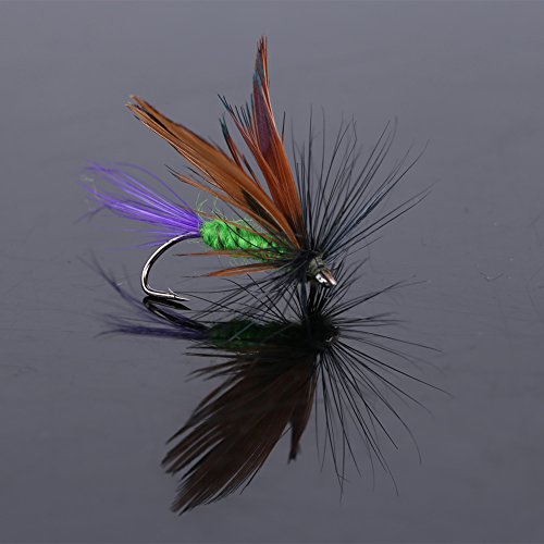 VGEBY Angelhaken für Fliegenfischen, Schmetterlings-Stil, 12-teiliges Set Ködervorräte – Bild 4