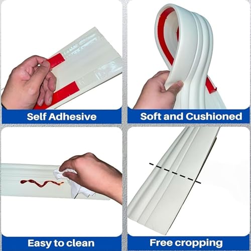 Plinthe souple en NBR flexible étanche de 12cm pour faïence - 7