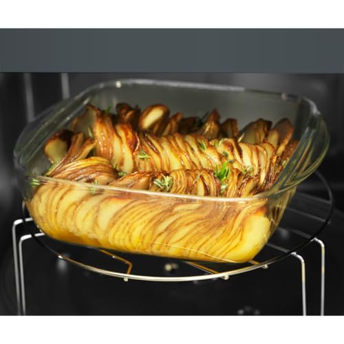 AEG Mikrowelle mit Grill MFB2111DB – freistehend, 21 L, 800 W Mikrowellenleistung, 1000 W Quarzgrill, 5 Leistungsstufen, Edelstahl-Innenraum, Schwarz, Drehteller Ø 27 cm