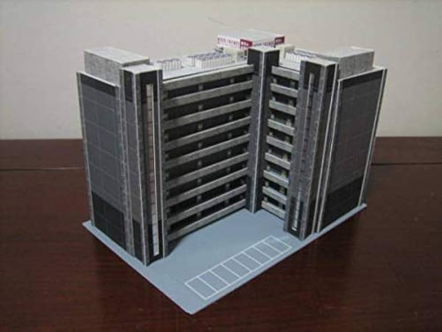 Nゲージ　自作ストラクチャー　マンション 自作オリジナルストラクチャー マンション