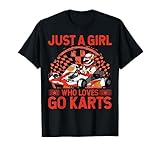 Photo Gallery just a girl who loves go karts maglietta Photo Gallery just a girl who loves go karts maglietta