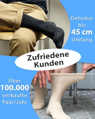 Vitasox 31122 calzini da uomo extra larghi in