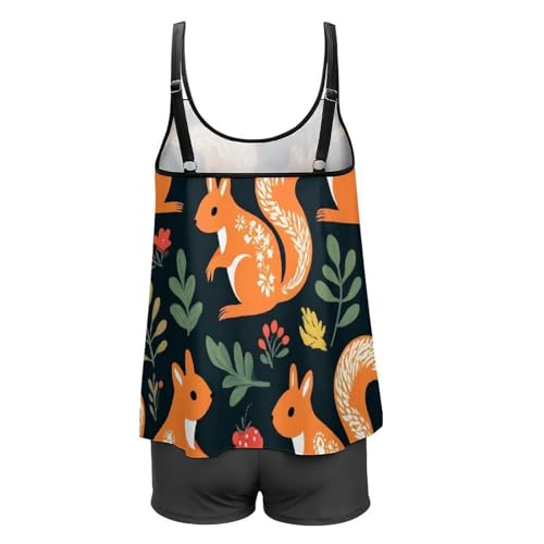 Sexy Tankini Bathing Suit Swim Tank Top with Boyshorts Tummy Control Loose Two Piece Swimsuits Beach Swimwear4