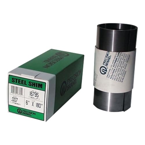 Precision BRAND-16A10 Shim Stock, Roll, Cold Low Steel, 0.0100 in