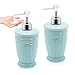 Produktbild Gresunny 2pcs seifenspender leer Kunststoff nachfüllbarer flüssig Spender Flasche wiederbefüllbar handwaschspender mit pumpe Lotion desinfektionsmittel Shampoo duschgel behälter 400ML Blau