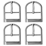 WedDecor Metal Hebilla de Zapato Individual Punta Tira Ajustador para Zapatos, Sandalias, Mochila, Ropa Accesorios, Calzado, Manualidades Projects - Plateado, 25mm