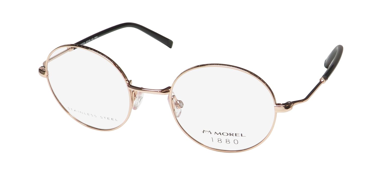 MOREL 1880 60072m Eyeglass Frame/Glasses Stainless Steel Round Shape Lens Adults