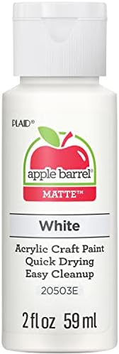 Plaid Acrylic Paint, White, 59.1 ml (Pack of 1)