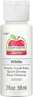 Plaid Acrylic Paint, White, 59.1 ml (Pack of 1)