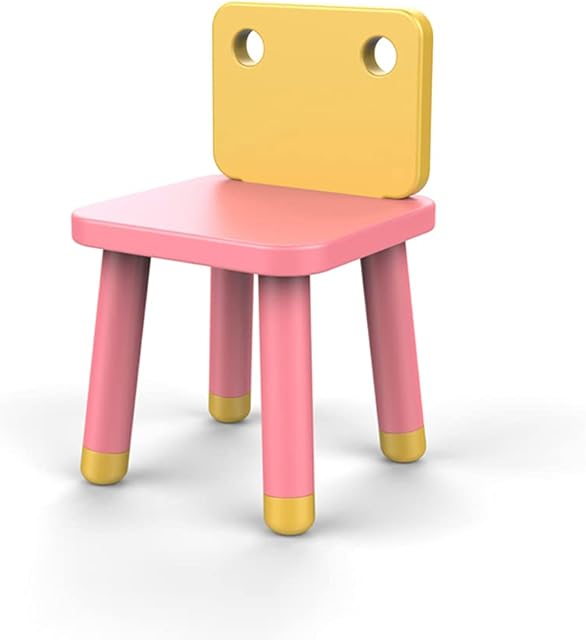 SITAKE Toddler Chair,Durable Solid Desk Chair,Color-blocked Safe Children Chairs for Playroom Nursery Preschool Kindergarten (Pink)