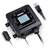 Briidea Smart WiFi Temperature and Humidity Controller with Timer Outlet, 3-in-1 Reptile Thermostat Hygrostat, App Control via Dual-Band 2.4G/5G WiFi for Greenhouse, Incubator, Mushroom, and Homebrew