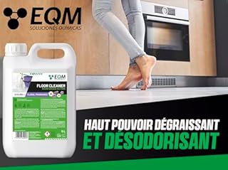 EQM - ECO-202 - Nettoyant Sol Multi Surface - Action renforcée pour un plus de nettoyage - 5L - Haut pouvoir dégraissant et désodorisant - Arôme floral