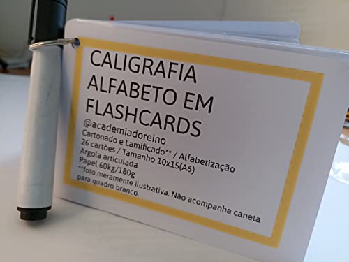 CALIGRAFIA ALFABETO EM FLASHCARDS - ACADEMIA DO REINO