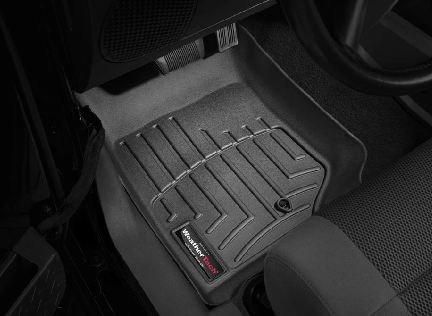 2007-2013 Jeep Wrangler Unlimited Black WeatherTech Floor Liner (Full Set)