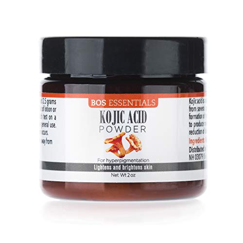 100% Pure Kojic Acid Powder | LIGHTENS & BRIGHTENS SKIN | For sun spots, age spots, melasma & discoloration | LARGE 2OZ JAR