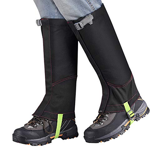 Outdoor Gamaschen , otutun Wasserdichte Gamaschen Einstellbare Atmungsaktive Gaiter Herren Damen Bein Gamaschen für Outdoor Wandern Schneewandern Klettern Trekking Jagd, 1 Paar