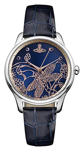 Vivienne Westwood Reloj Analógico para Mujer de Cuarzo con Correa en Cuero VV197NVNV