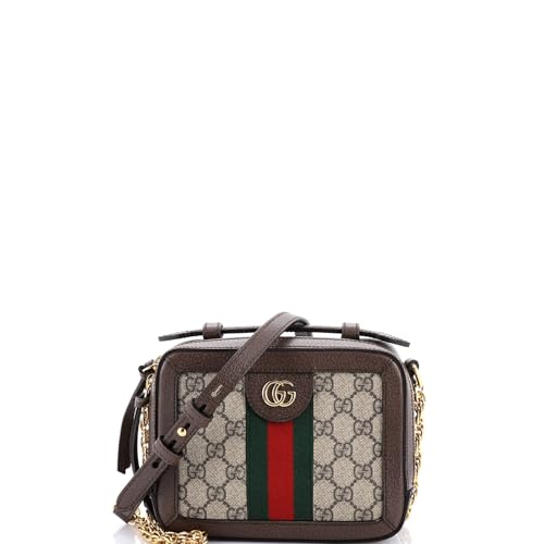 Gucci, Pre-Loved Ophidia Zip Around Camera Bag GG Coated Canvas
