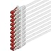 Price comparison product image 1aTTack.de 10x 1m - Cat 6 Network Cable Patch Cable Cat6 RJ45 SFTP - White