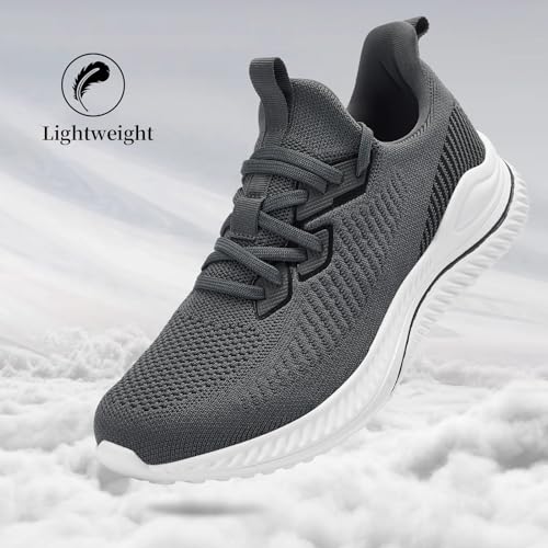 Image of Slow Man Mens Walking Sneakers Wide Width Slip on Tennis Shoes,Lightweight Breathable Running Shoes,Ideal for Athletic Workout Gym Jogging and Casual Wear