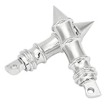 INNOGLOW Motorcycle Footpegs Rear Passenger Spike Footrests Foot Pegs Fit For H-D Harley Davidson Dyna Softail Sportster Bobber Chopper Male Mount