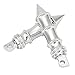 INNOGLOW Motorcycle Footpegs Rear Passenger Spike Footrests Foot Pegs Fit For H-D Harley Davidson Dyna Softail Sportster Bobber Chopper Male Mount