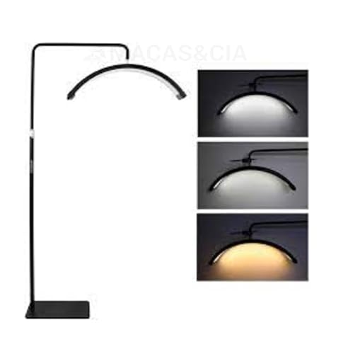 Luminária Led Lunar P/Maca Estética Cor Preta