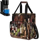 OHIKUETY Wine Tasting Set Portable Coffee Maker Carrying Bag Compatible with Keurig K-Mini or K-Mini...