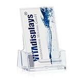 10 Stück taymar Visitenkartenhalter im Hochformat, transparent