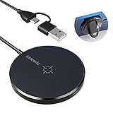 Mriowiz for MagSafe Charger Magnetic Wireless Charger (with Kickstand, USB A & Type C) Wireless...