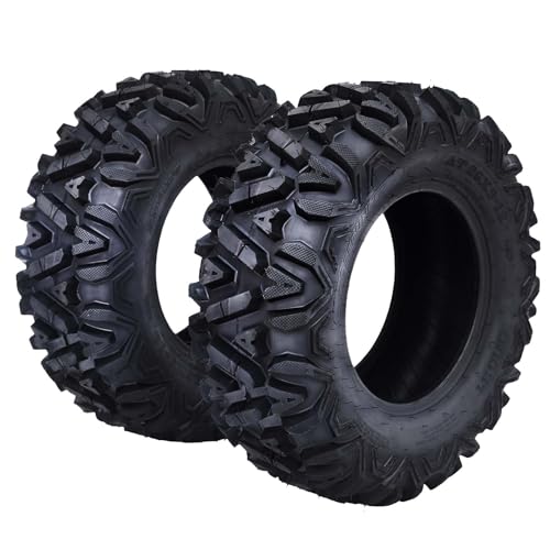 26x9-12 6PR ATV Tires Set of 2, 26x9x12 6PR All-Terrain Tires, 26 9 12 Atv Tires Puncture And Abrasion Resistant, Optimum Grip Pattern for Enhanced Off-Road, Handling for Off-Road