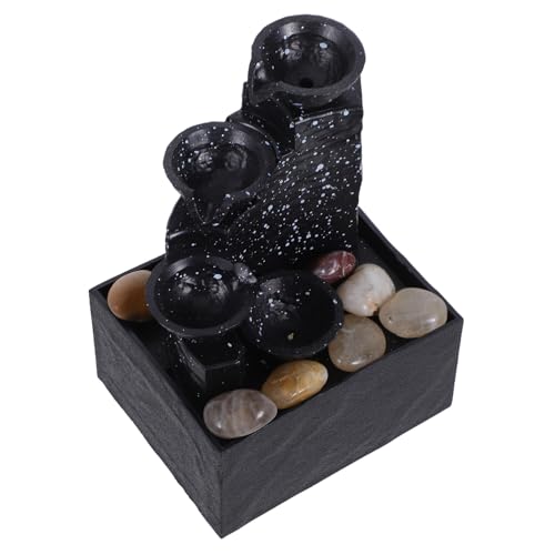 POPETPOP Adornos Decorativos De Cascada Fuente De Agua Pequeña para Oficina Escritorio Paisajes Artificiales De Escritorio Decoración De Interiores Sala De Meditación