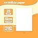 E-Kongton Edible Paper, 25 Icing Sheets in Resealable Packaging 8.5