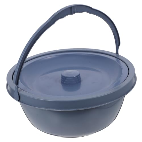 Seau hygiénique adulte avec couvercle hermétique et design étanche en PP